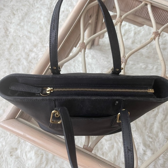 Vintage Coach 9846 Black Leather Legacy West Mini Market Purse Small Tote - Picture 4 of 6